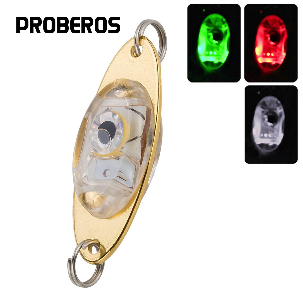 Fishing Lure Buzzbait - Pro beros ไฟตกปลา LED ทรงหยดน้ำลึก, อุปกรณ์ตกปลาสำหรับตกปลาทูน่า