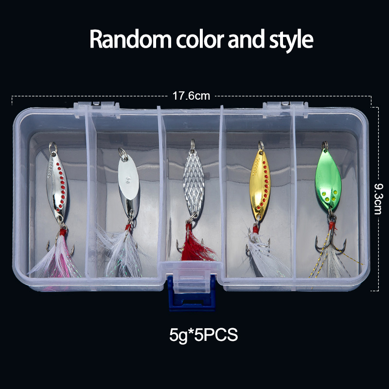 Fishing Lure Spinner - ช้อนโลหะ Spinner Fishing Lure 5g 7g