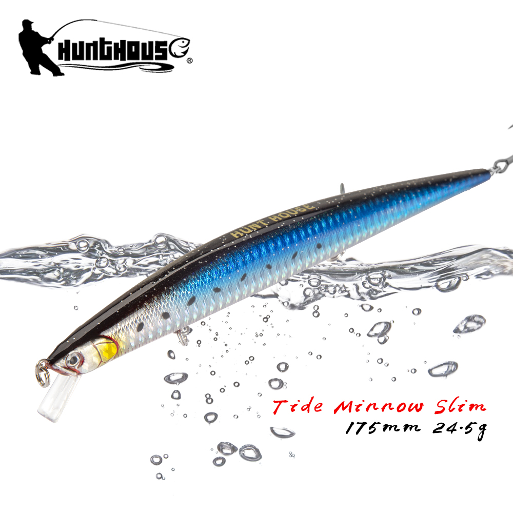 Fishing Lure Topwater - เหยื่อปลอม Hunthouse Tide Slim Minnow 175
