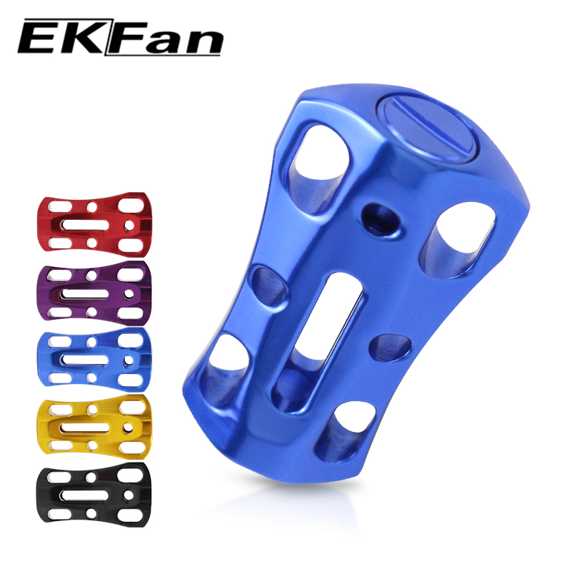 Fishing Lure Spinner - EKFan 1 ชิ้น ลูกบิดรอกตกปลาแบบแบน ทำจากอะลูมิเนียมอัลลอยด์แบบโปร่ง สำหรับรอกตกปลาแบบ