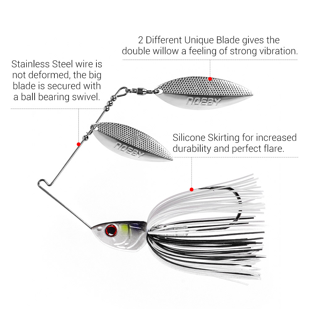 Noeby Spinnerbait 10.5G 14G 21 - Fishing Lure Spoon บทวิจารณ์และราคา