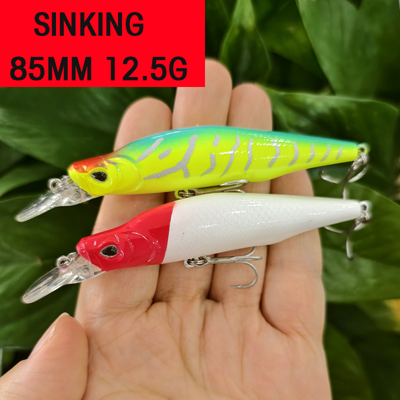 เหยื่อตกปลาแบบจม 85 มม. 12.5 ก - Fishing Lure Jerkbait บทวิจารณ์และราคา