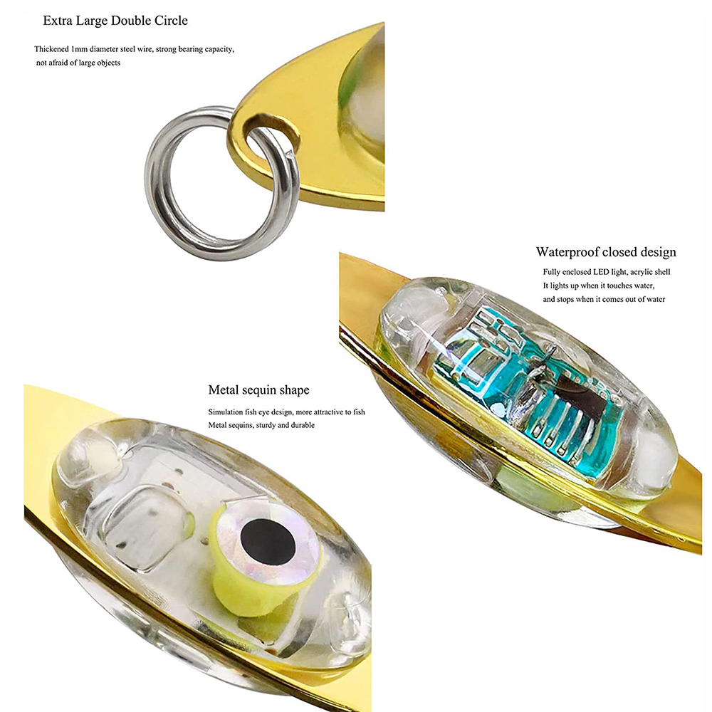 Pro beros ไฟตกปลา LED ทรงหยดน้ - Fishing Lure Buzzbait บทวิจารณ์และราคา
