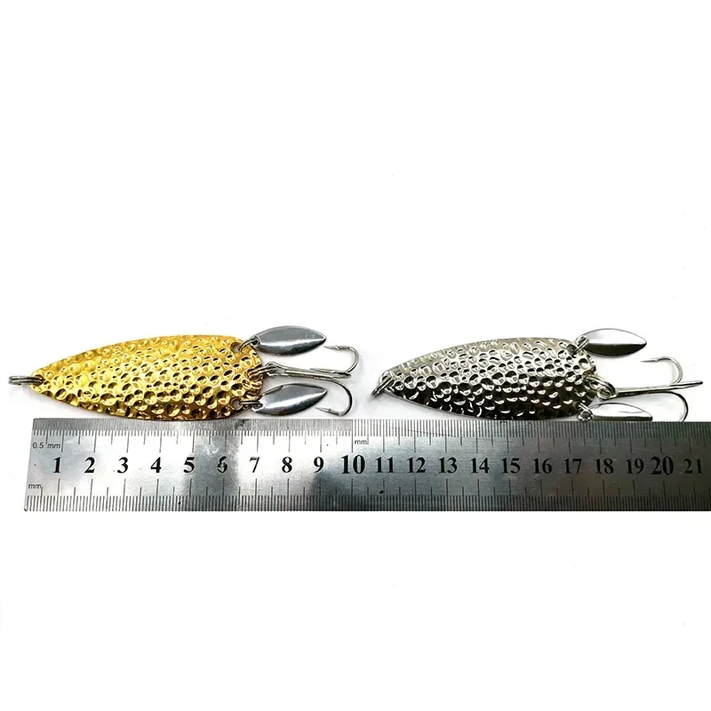 1 ชิ้นช้อนโลหะ Spinnerbait คู่ - Fishing Lure Spoon บทวิจารณ์และราคา