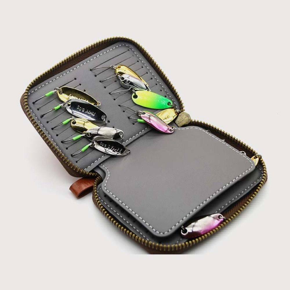 กระเป๋าใส่เหยื่อตกปลาหนัง PU พ - Fishing Lure Spinner บทวิจารณ์และราคา