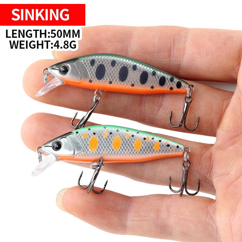 เหยื่อปลอมจมน้ำ 5 ซม. 4.8 กรัม - Fishing Lure Jerkbait บทวิจารณ์และราคา